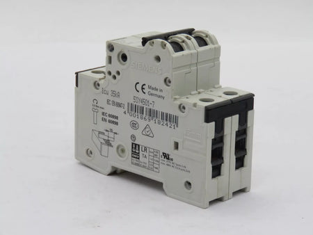 SIEMENS 5SY4501-7 Circuit Breaker Miniature 1 Amp 1+N-Pole 230 VAC 10 kA