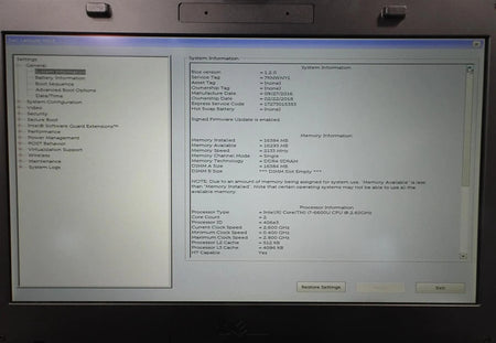 Lot 4 Dell Latitude Rugged 5414 Core i7-6600U 2.6GHz 16GB DVD-RW No HDD