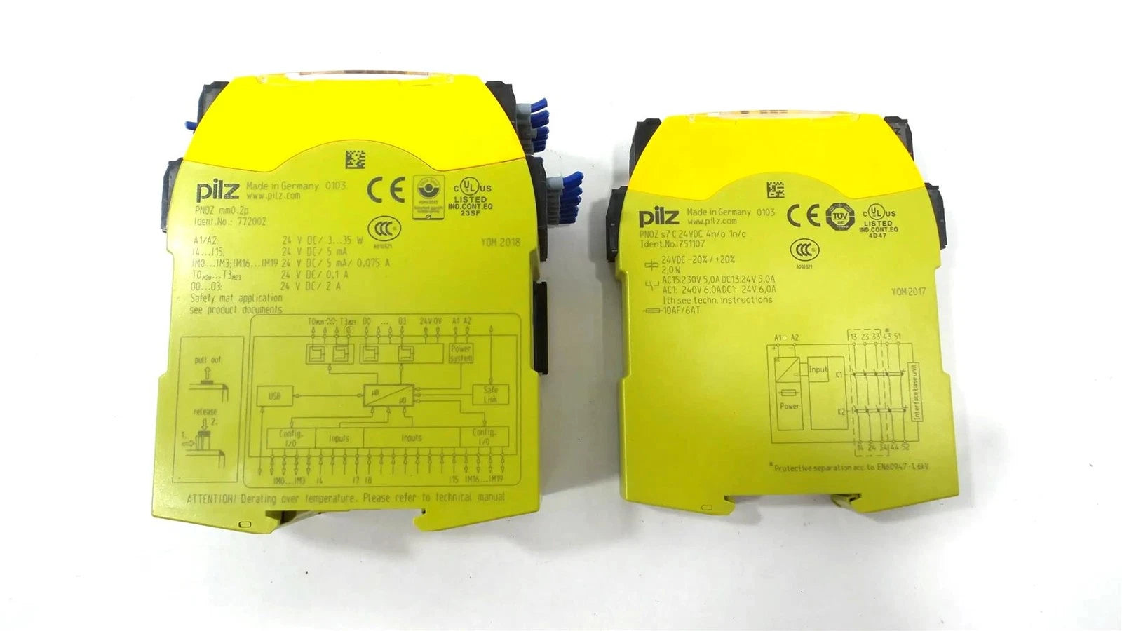 PILZ PNOZ mm0.2P 772002 Safety Relay + Pilz PNOZ S7 C