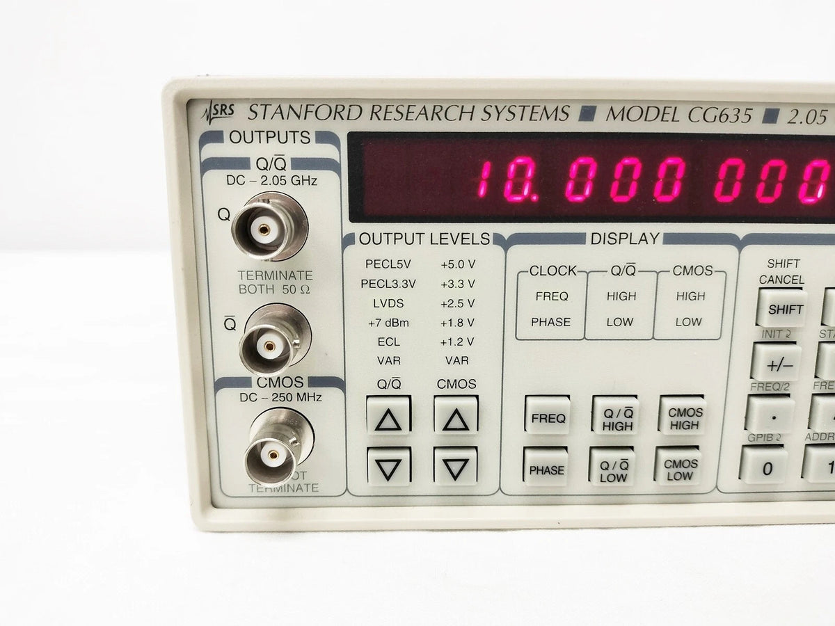 Stanford Research CG635 Synthesized Clock: Precision Instrument for Frequency Synthesis
