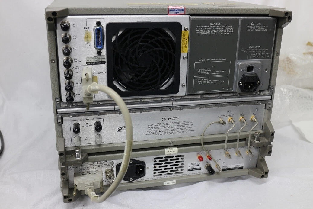 HP 8703A 130M-20GHz 1550nm Lightwave Component Analyzer