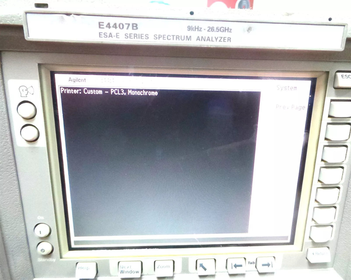 Agilent E4407B 9KHZ-26.5GHZ ESA-E Series Spectrum Analyzer