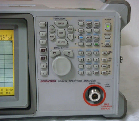 ADVANTEST U3641N/015/078 75ohm 3GHz RF Field Analyzer