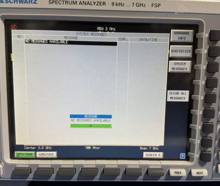 R&S FSP7 B-16 K05 Spectrum Analyzer 9KHz to 7GHz 1093.4495.07