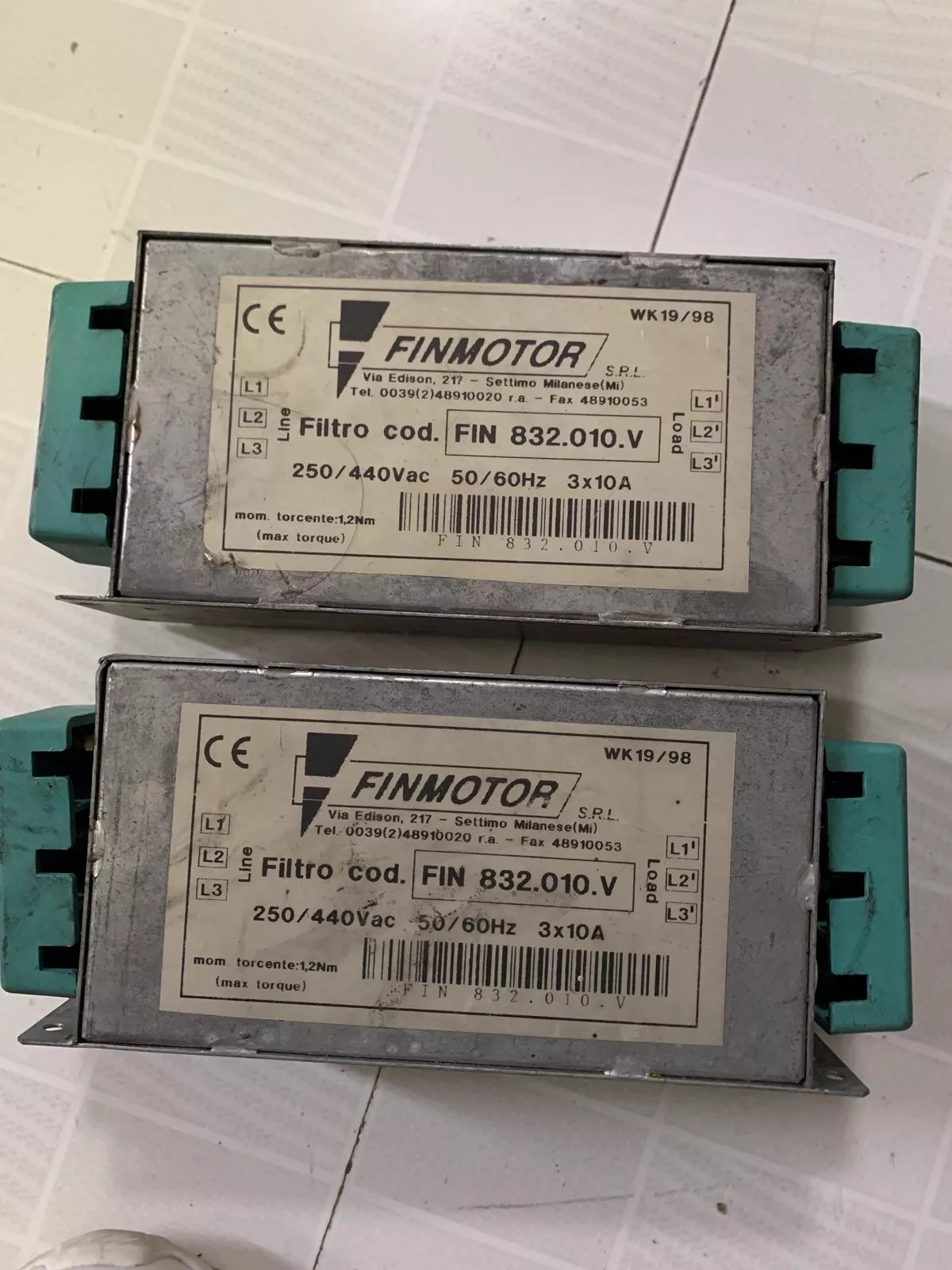 FINMOTOR FIN832.010.V Electric Motor with Variable Speed Control