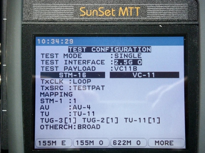 Sunrise Telecom SSMTT-C SDH 1.5M- 2.5Gb/s 1310/1550nm Analyzer