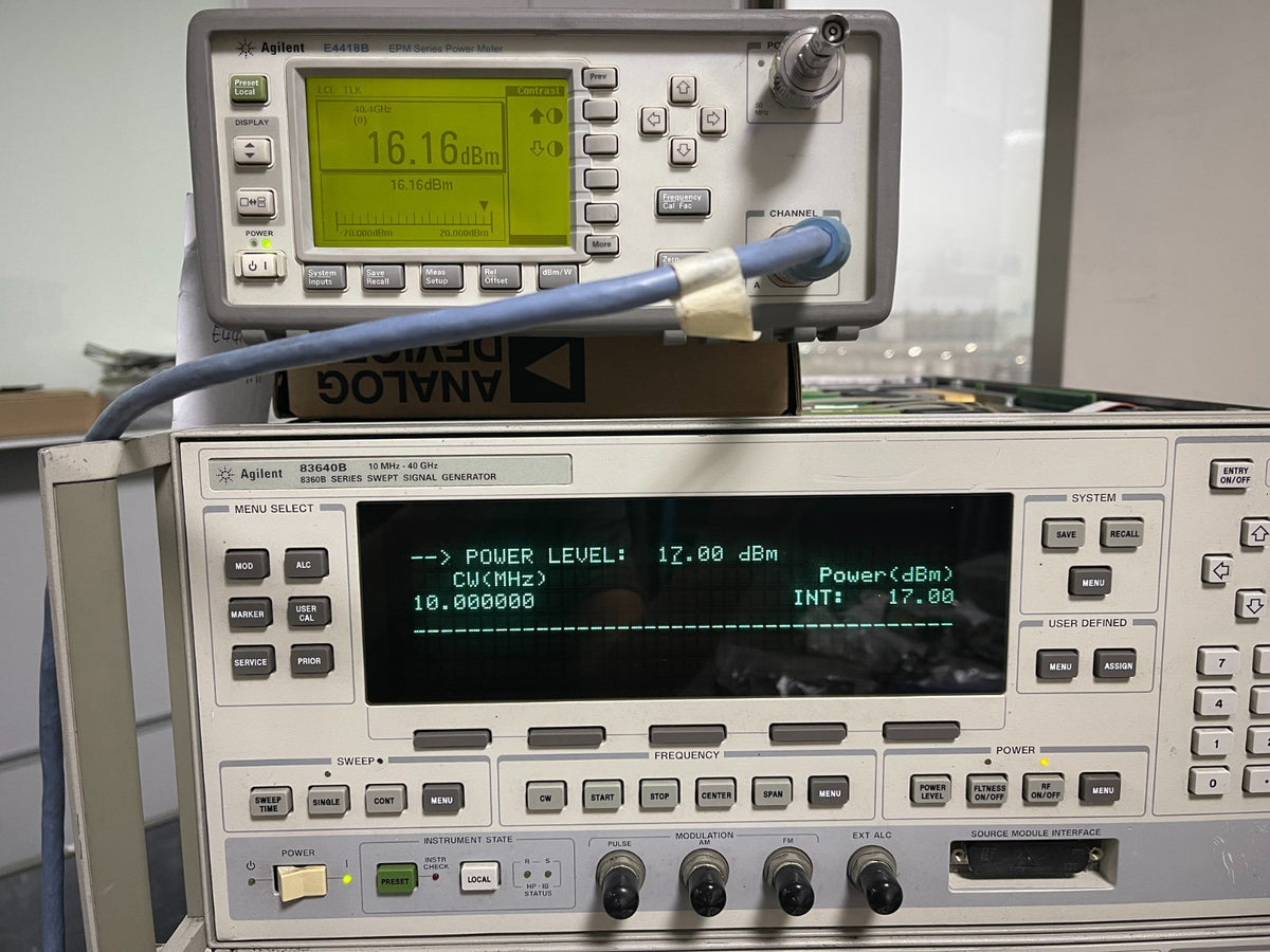 Agilent 83640B 10MHz-40GHz Synthesized Sweep Signal Generator 001/006/008_01111 - XG eqpt