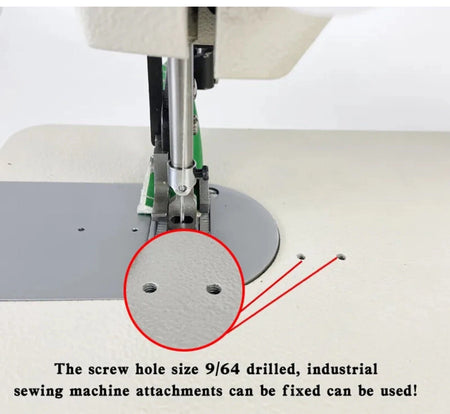 Walking Foot Zigzag Stitch 7'' Inch Arm Sewing Machine for Leather Sewing