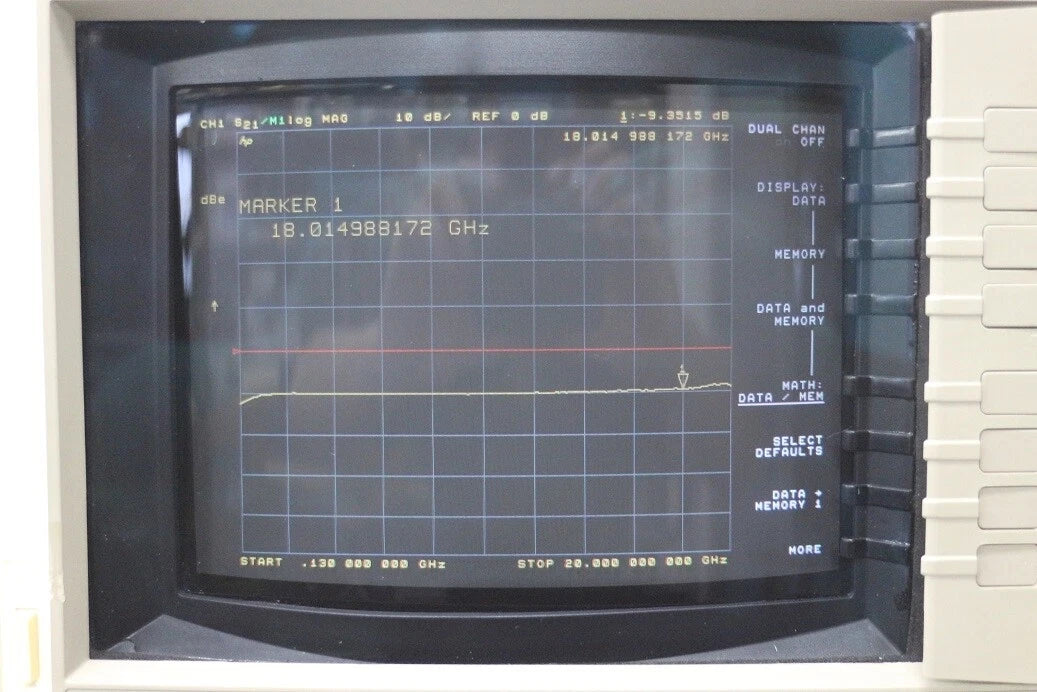 HP 8703A 130M-20GHz 1550nm Lightwave Component Analyzer