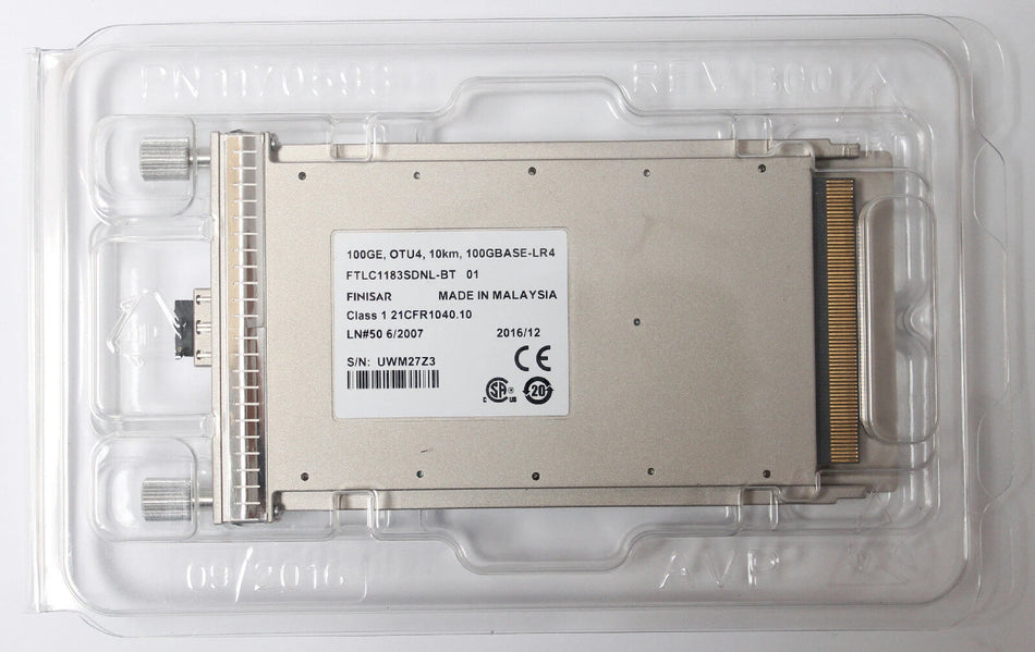 BTI BP3AMDLI CFP Transceiver 100G OTU4 10km 100GBASE-LR4 Finisar FTLC1183SDNL-BT