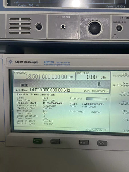 DCR-14000A Downconverter Aeroflex RDL IFR Ultra Low Phase Noise Measure 14 GHz