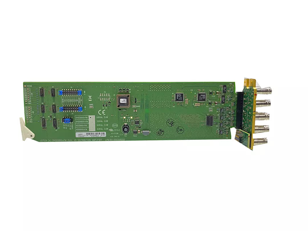DHSE6800+ Dual HD Serial Digital Reclocking Video Distribution Amplifier