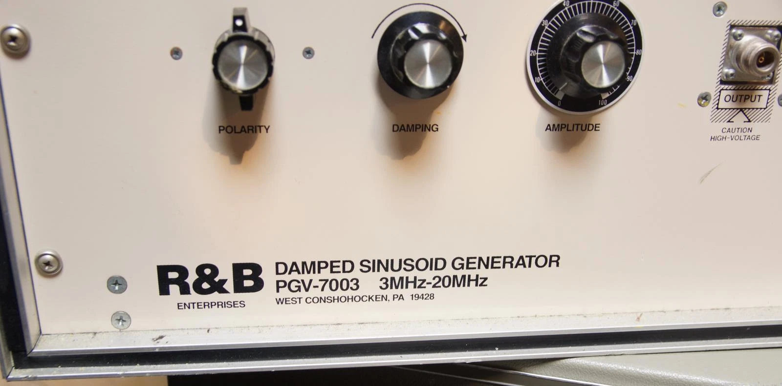 R & B Enterprises PGV-7003 3MHz - 20MHz Damped Sinusoid Generator