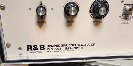 R & B Enterprises PGV-7003 3MHz - 20MHz Damped Sinusoid Generator