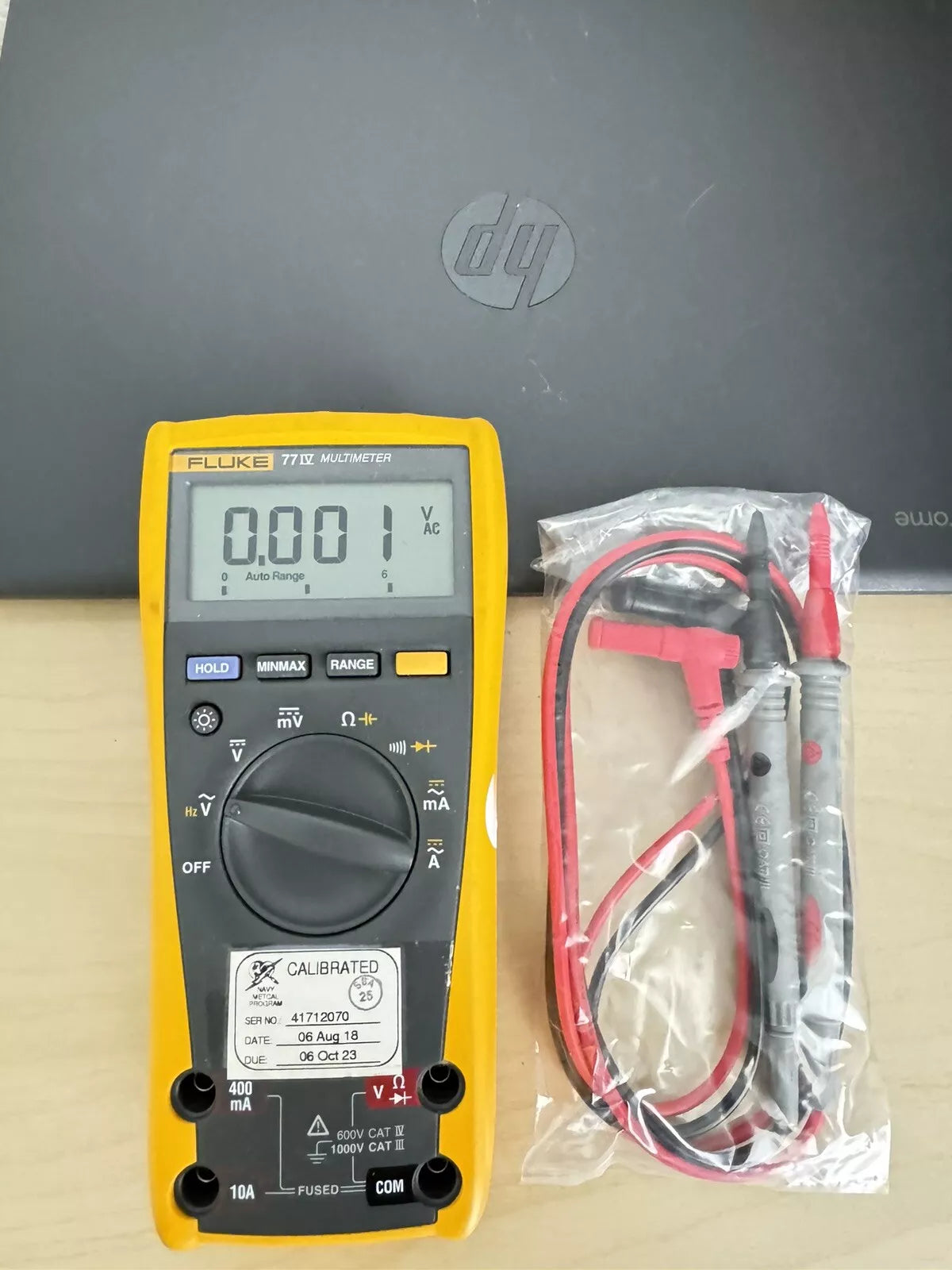 Fluke 77-IV Multimeter with Lead Set - Tested