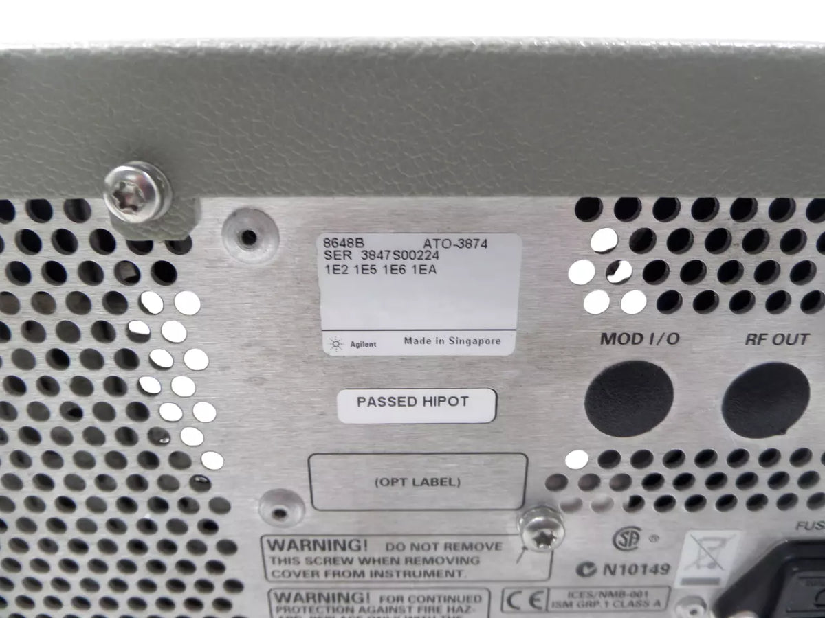 Agilent 8648B Signal Generator 9 KHZ - 2000 MHZ