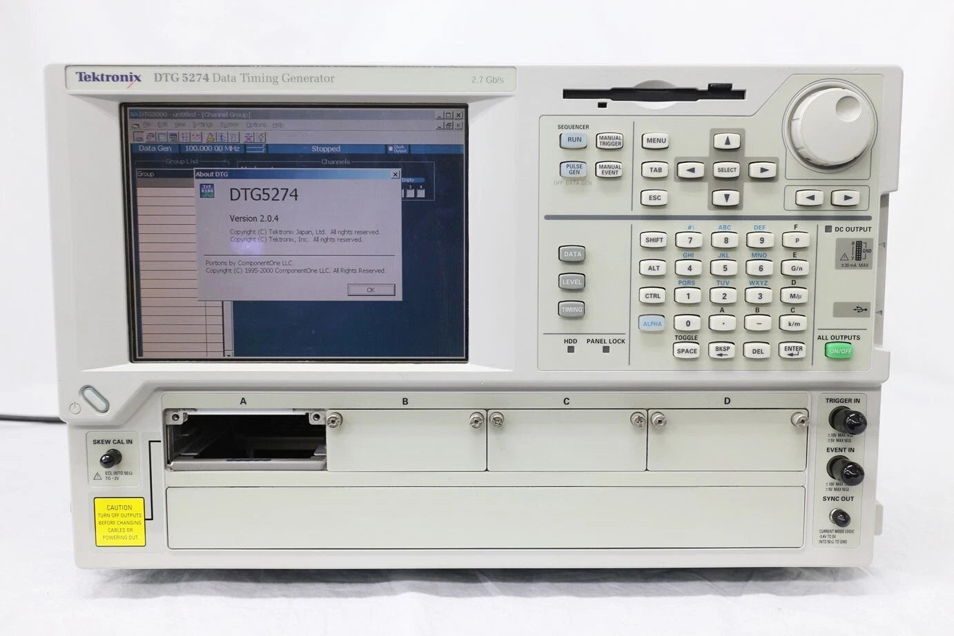 Tektronix DTG5274 2.7Gbps Data Timing Generator