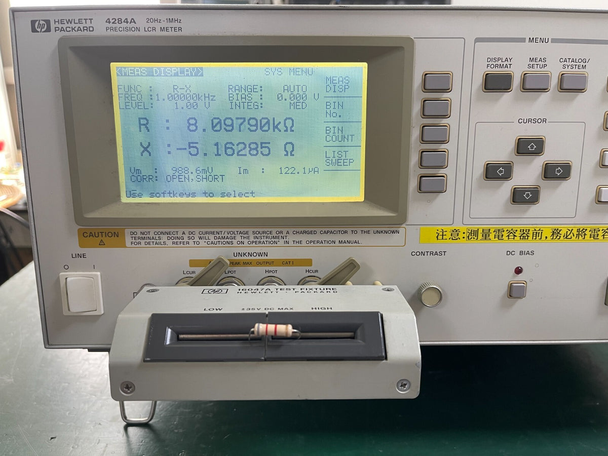 Agilent HP 4284A Precision LCR Meter 20Hz - 1MHz Opt. 001, 002 _08480 - XG eqpt