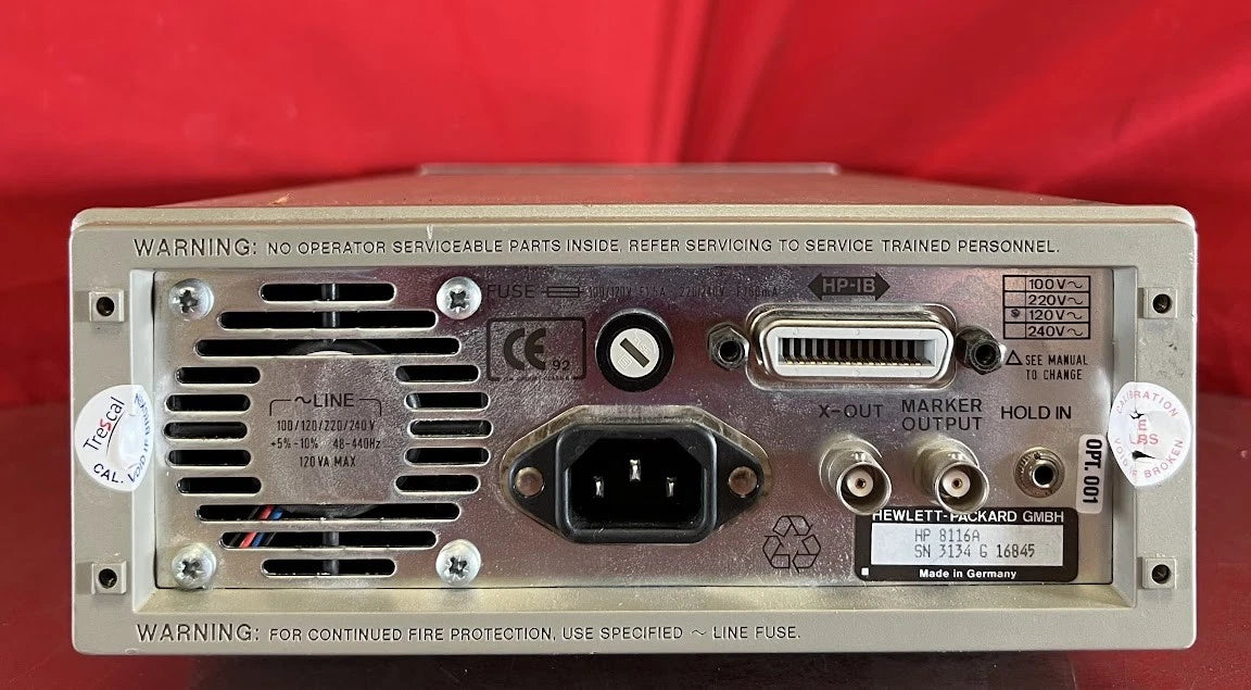 Agilent/Keysight 8116A 001 Pulse/Function Generator 50 MHz