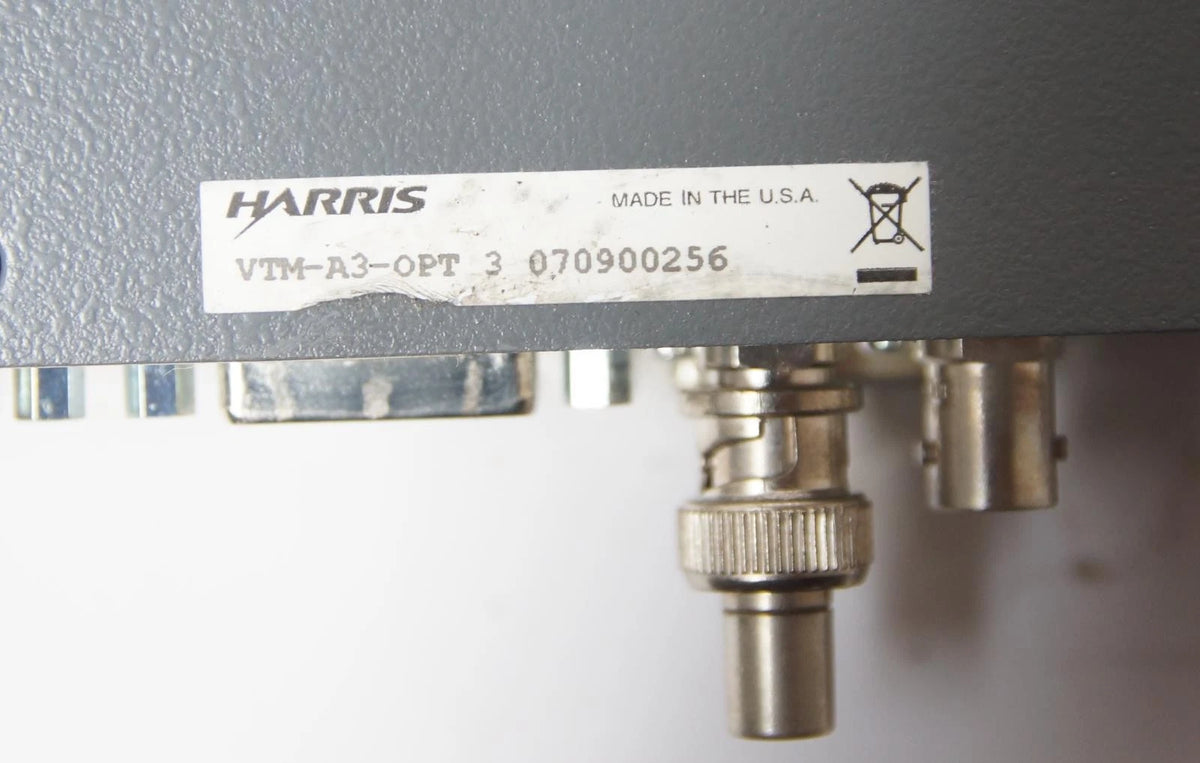 Harris Videotek VTM4100 Multiformat Waveform / Vector Monitor OPT 3