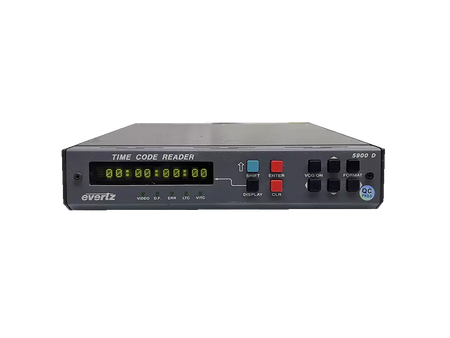 Evertz 5900D Timecode Reader with Video Time Display