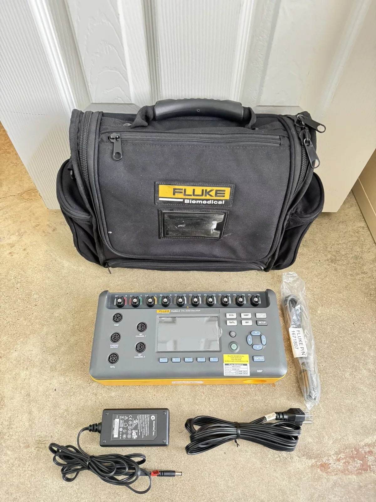 Prosim8 Rear Panel Fluke Biomedical ProSim 8 Vital Signs Simulator (Calibrated 2024) – XG eqpt