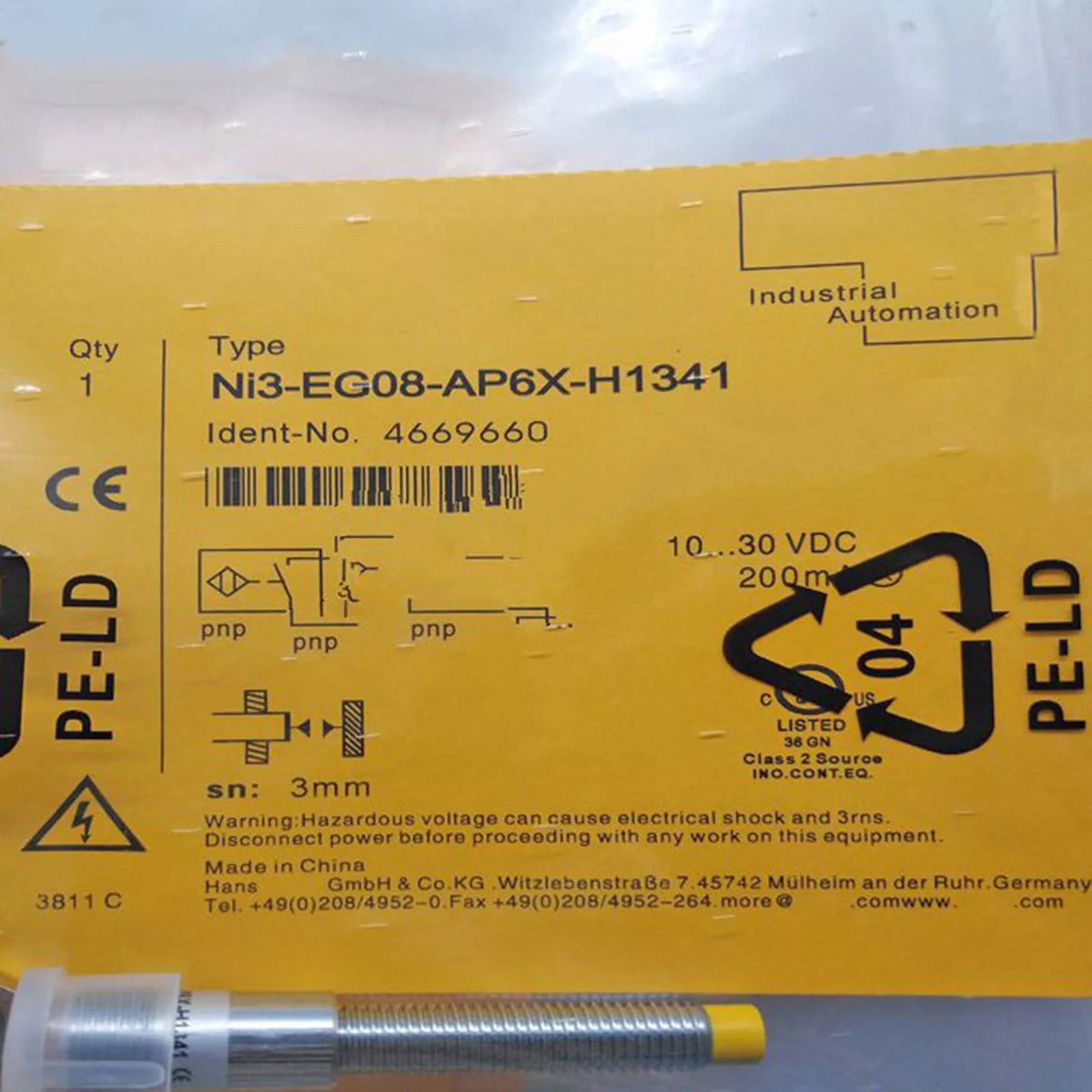 TURCK Ni3-EG08-AP6X-H1341 Proximity Switch Sensor