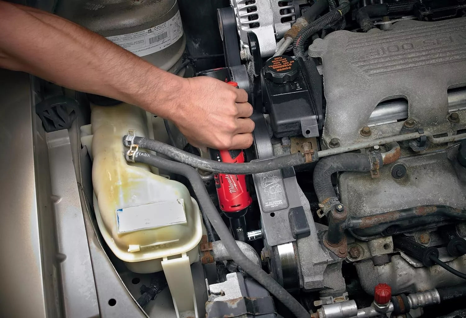 Milwaukee M12 3/8 Cordless Ratchet Tool, 12V Battery-Powered