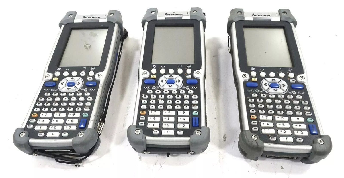 Lot of 3 Intermec CK61NI Handheld Computer Barcode Scanner Bundle