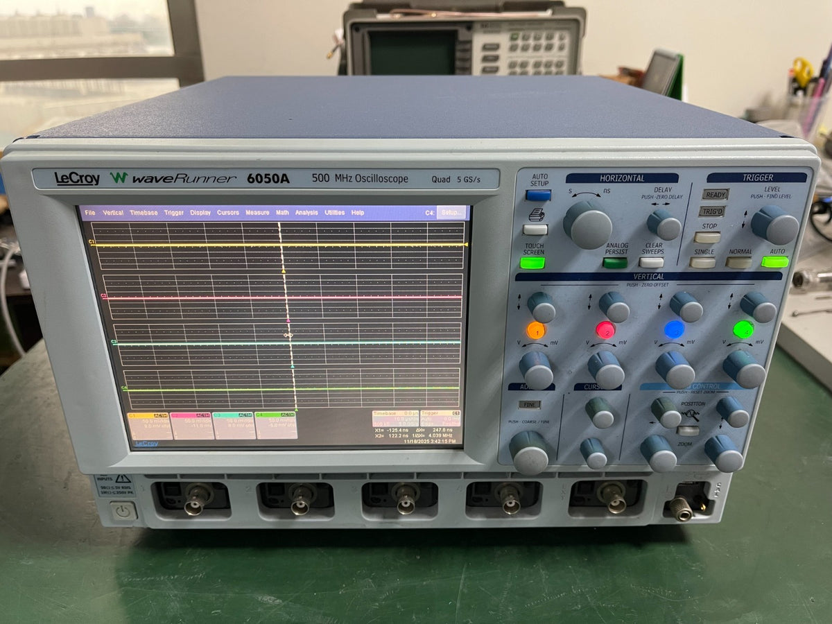 Lecroy WaveRunner 6050A 500MHz, 4-Ch, 5GS/s, 2/4 Mpts Digital Oscilloscope _4839