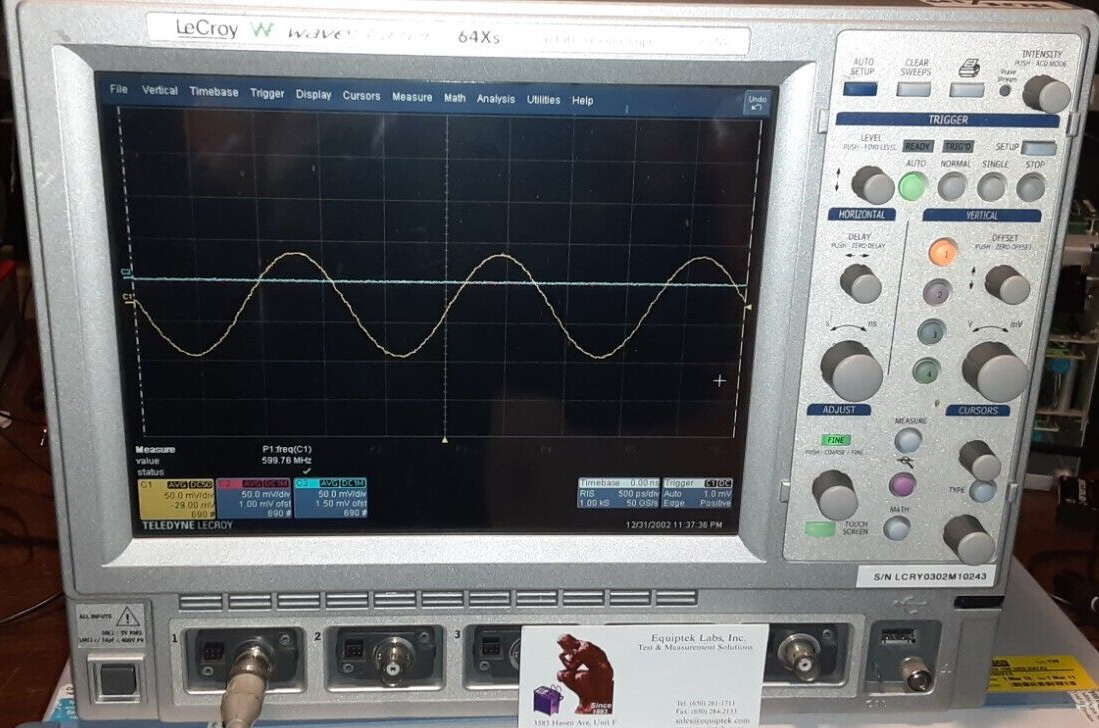 WR64Xs WaveSurfer 600 MHz Oscilloscope by LeCroy
