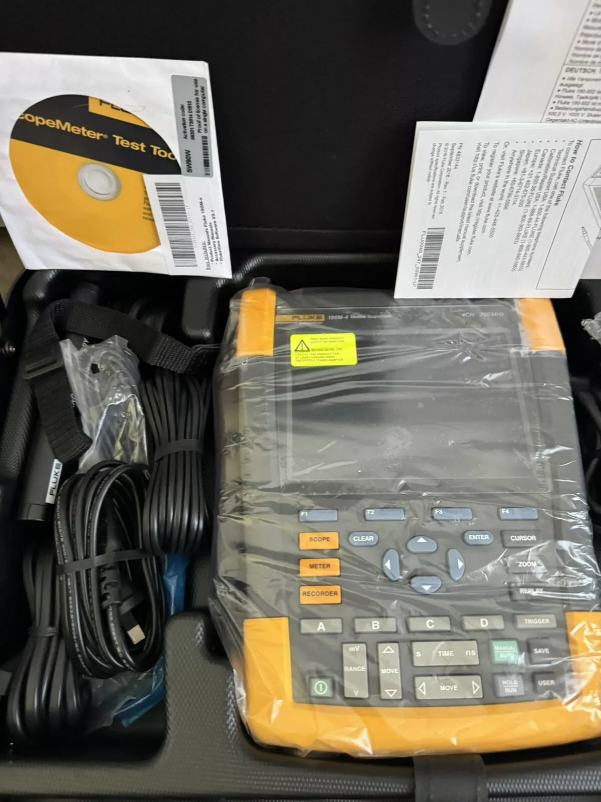 Fluke 190M-4 4 Channel 200 MHz Medical ScopeMeter - NEW SEALED