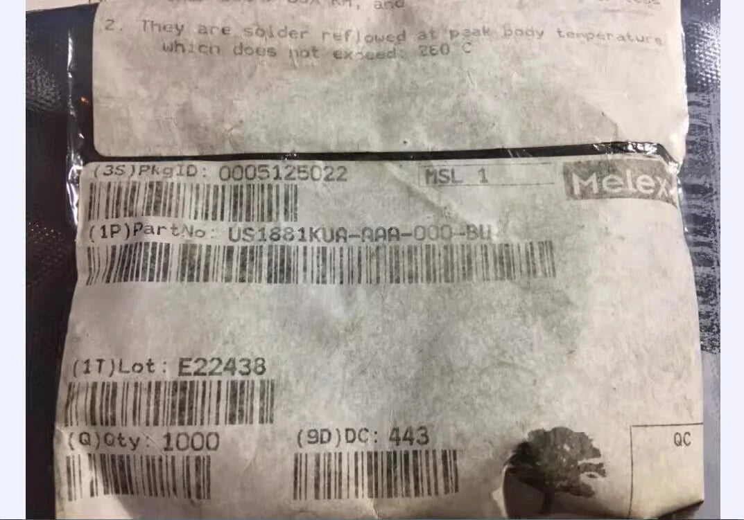 100PCS X Melexis US1881KUA Magnetic Hall Effect Sensor