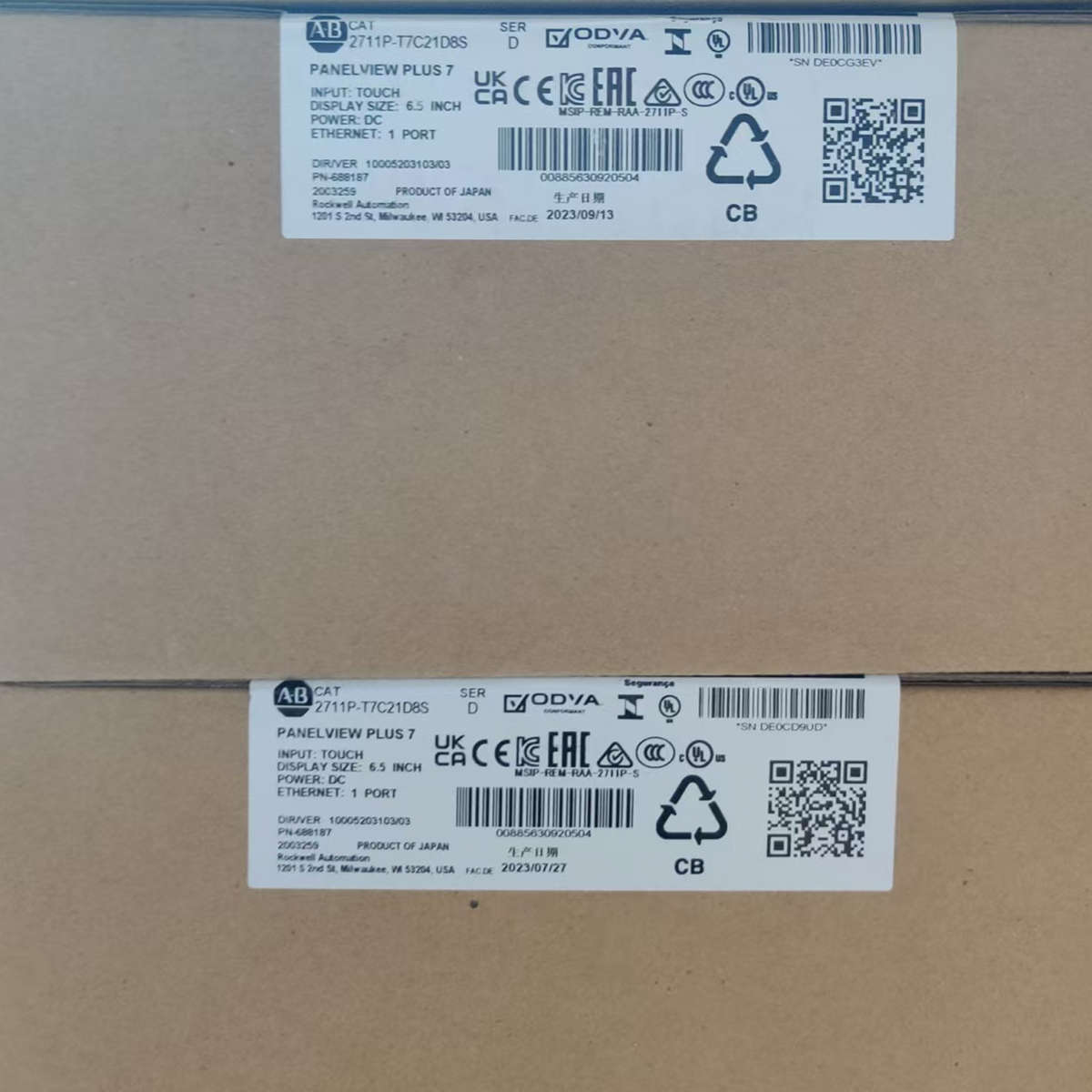 Allen-Bradley 2711P-T7C21D8S PanelView Plus 700 7 Touchscreen