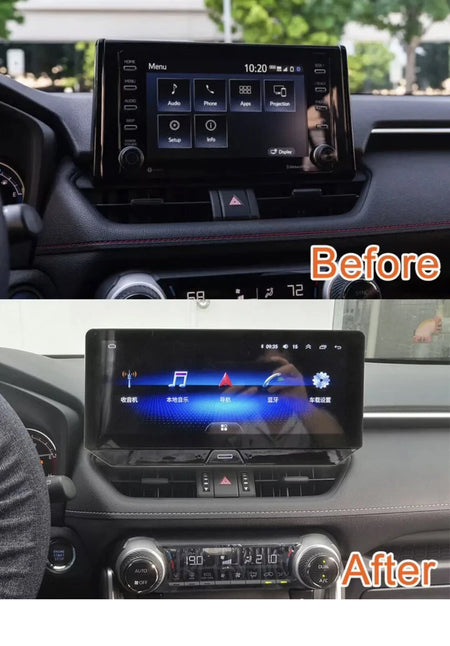 12.3 inch Car Radio For Toyota RAV4 2020 CarPlay Android Auto Multimedia BT 64GB