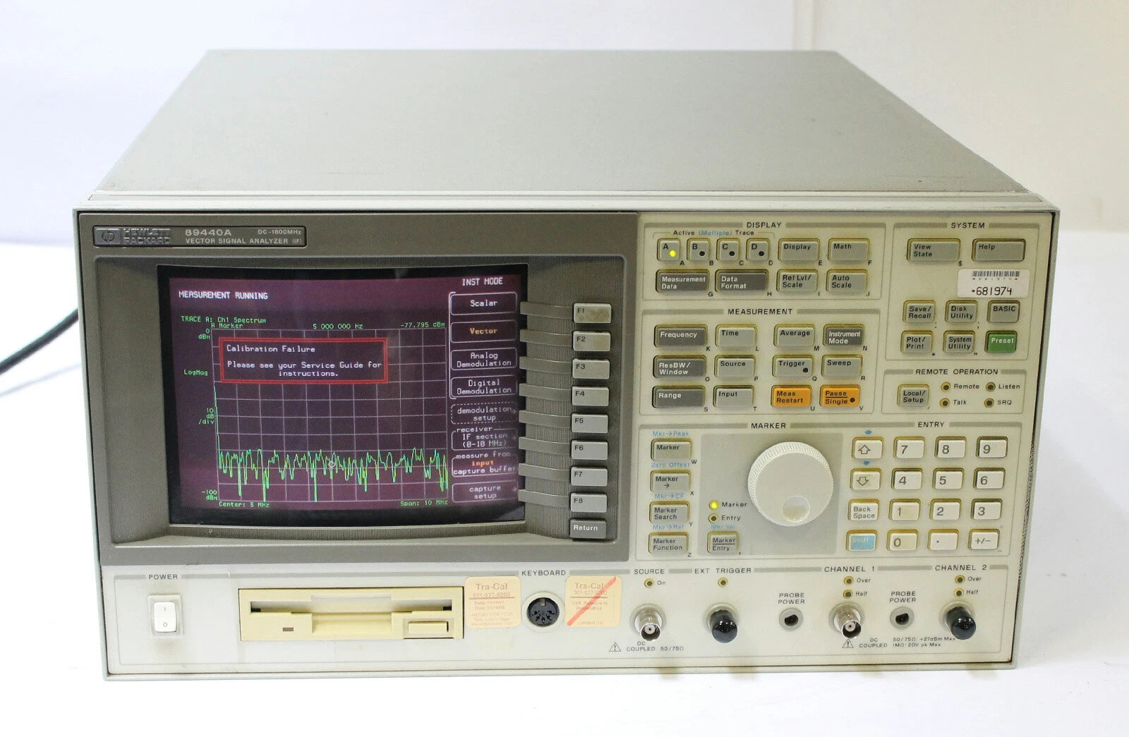 HP Agilent Keysight 89440A 2 MHz - 1.8GHz IF Vector Signal Analyzer AS-IS