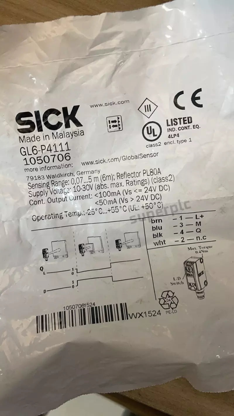 SICK GL6-P4111 Photoelectric Sensor GL6P4111 with Expedited Shipping