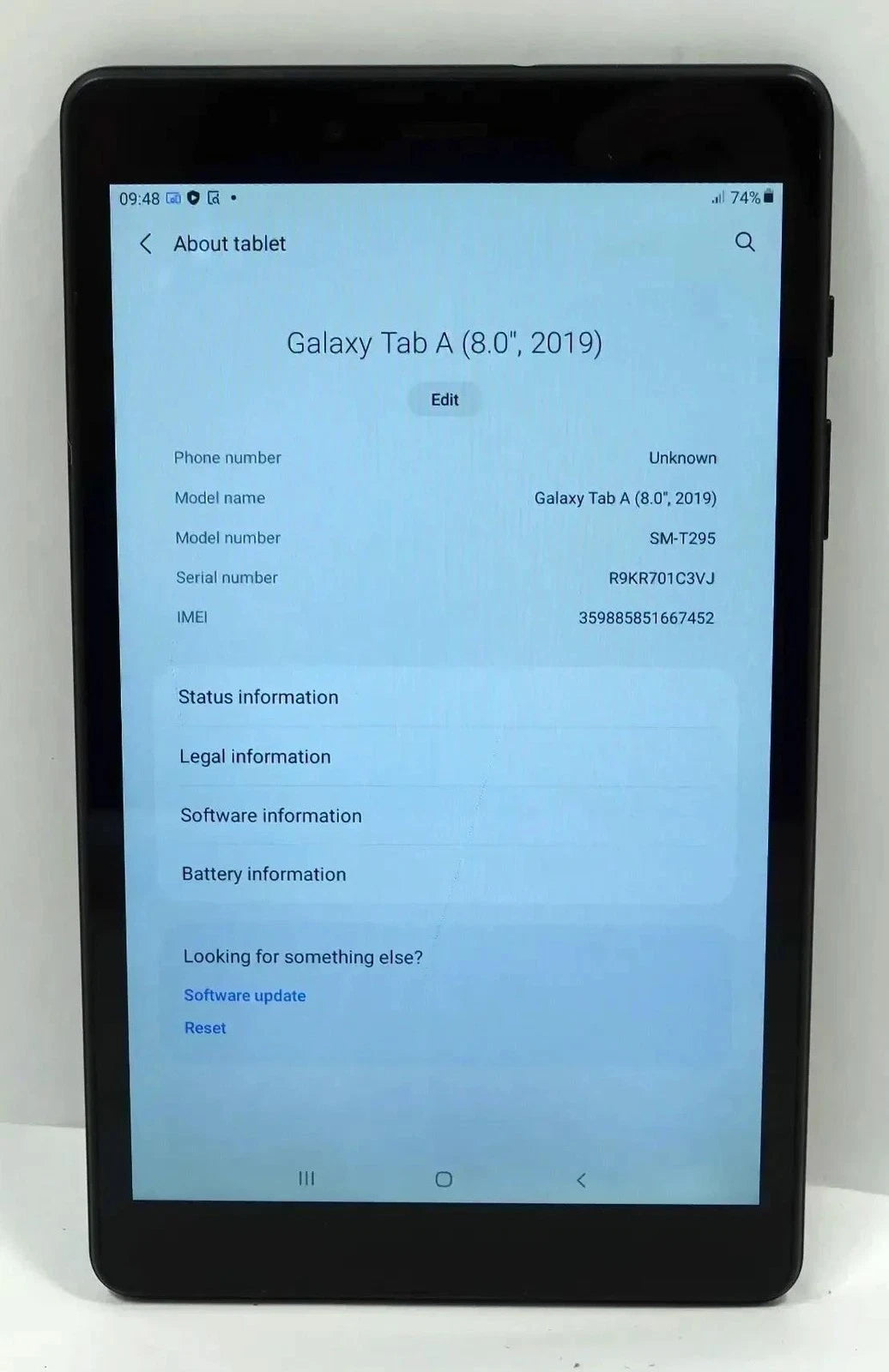 Samsung Galaxy Tab A SM-T295 8-in 32GB 2GB 2019 Wi-Fi + LTE - Tablet