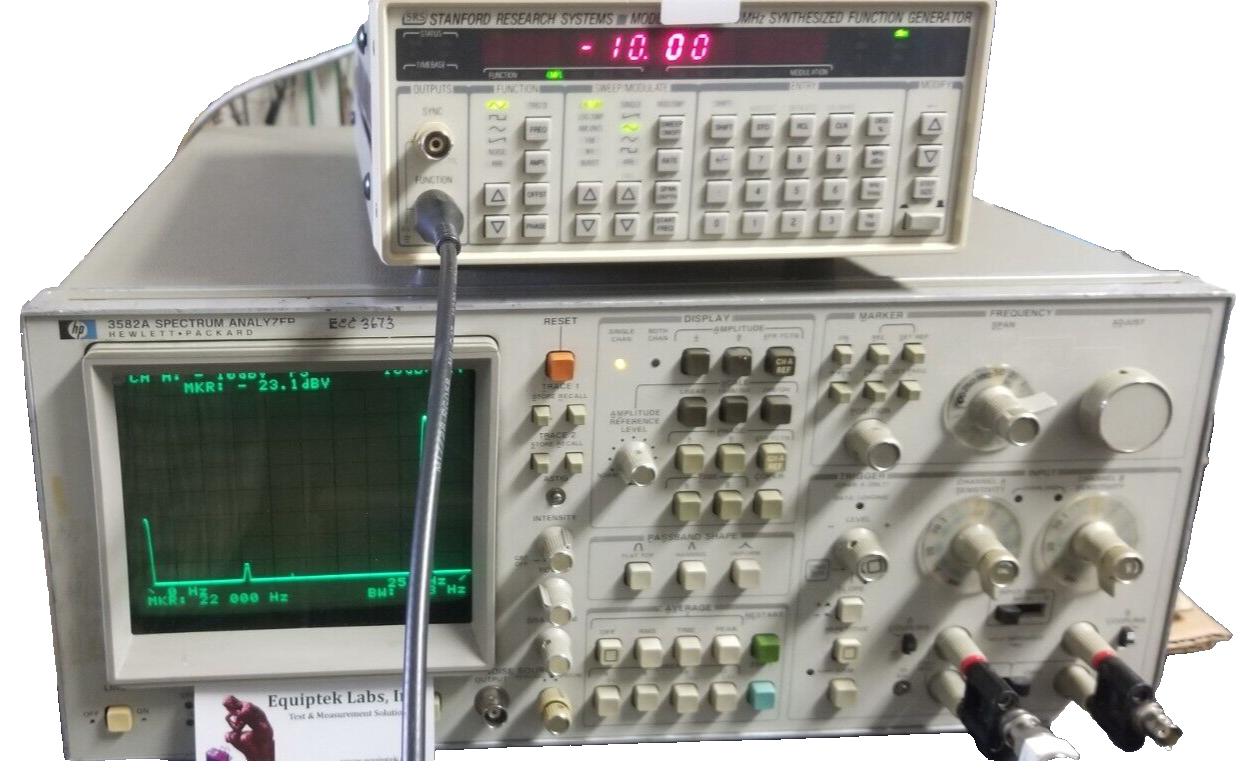 Low Frequency Spectrum Analyzer HP3582A