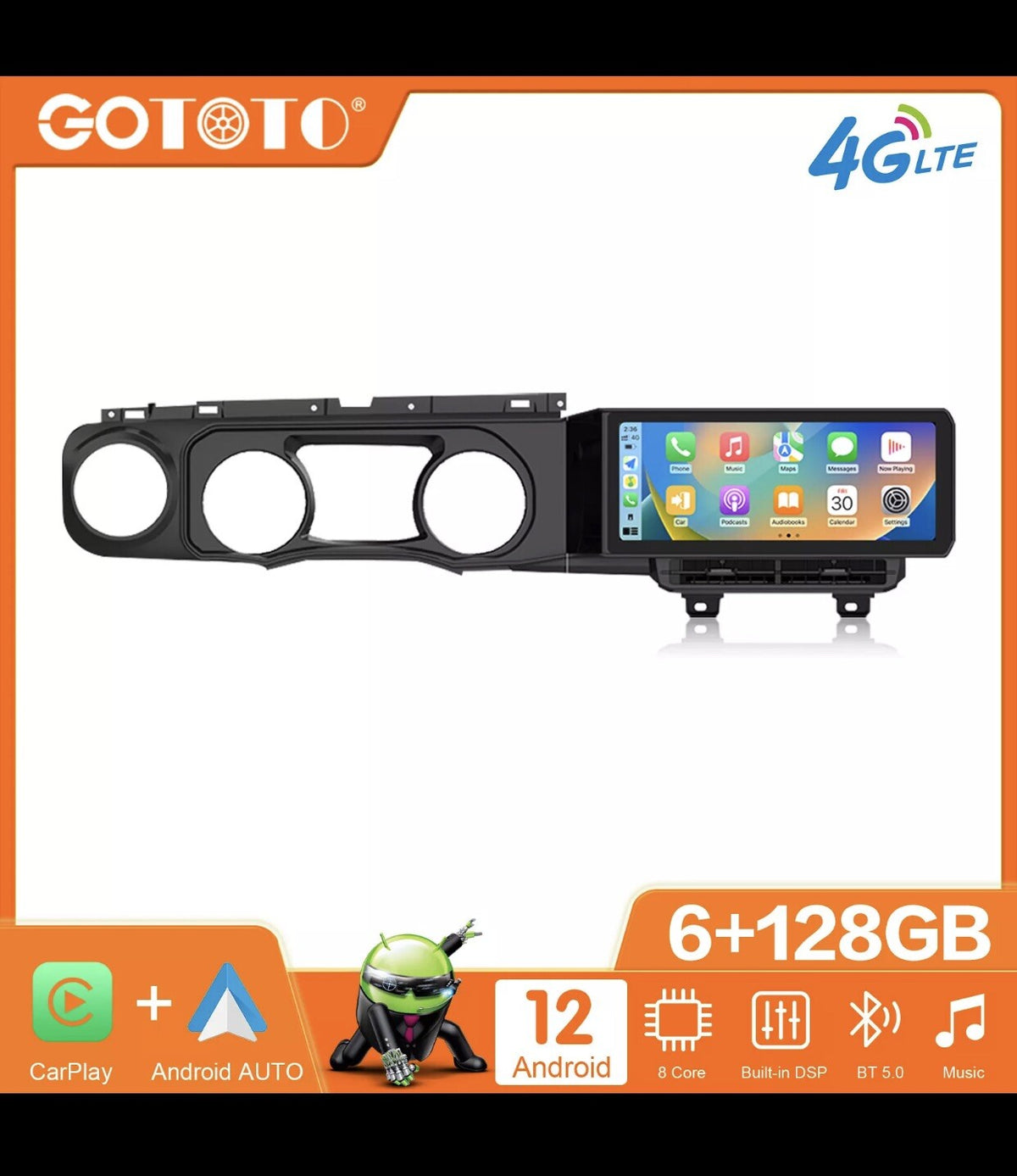 Jeep Wrangler JL Gladiator 2018-2021 Android Car Radio 2Din Stereo Receiver