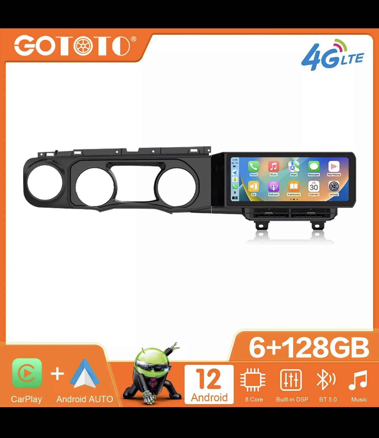 Jeep Wrangler JL Gladiator 2018-2021 Android Car Radio 2Din Stereo Receiver