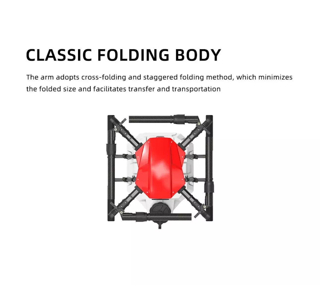 4 Axis Spray Agriculture Drone UAV RC Drone Carbon Fiber Frame Kits + Tank