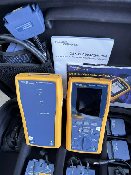 FLUKE NETWORKS DTX-1800 MM MFM2 Cable Analyzer Fiber Copper Certification Tester