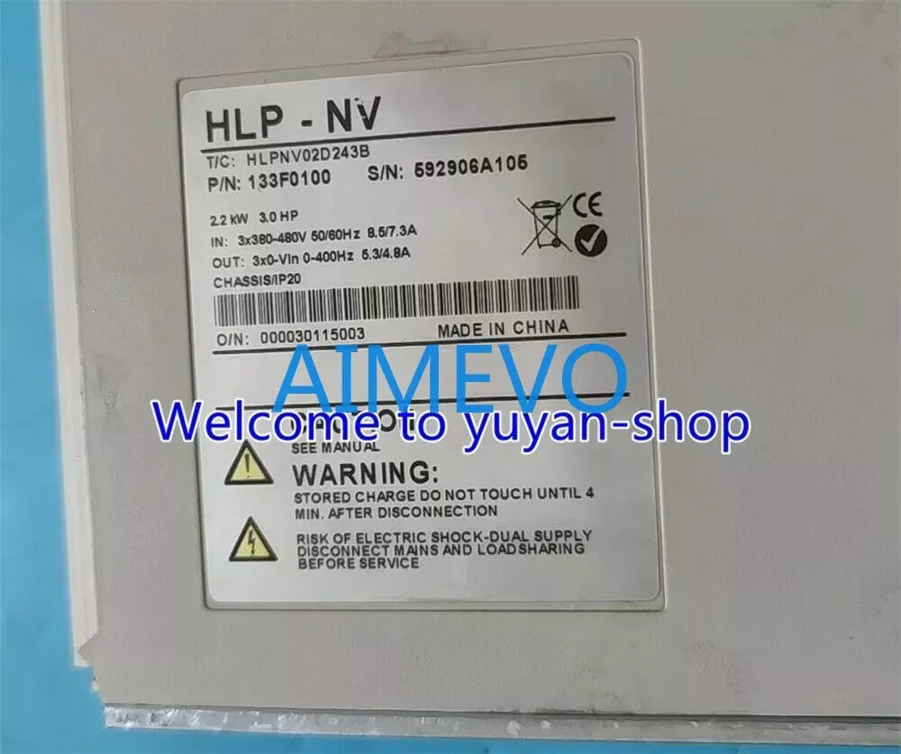 1PCS Used HOLIP Inverter HLPNV02D243B 2.2KW #T9646 YS