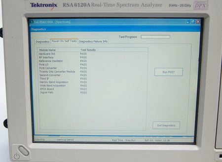 Tektronix RSA6120A Real Time Spectrum Analyzer 9 kHz to 20 GHz with Options