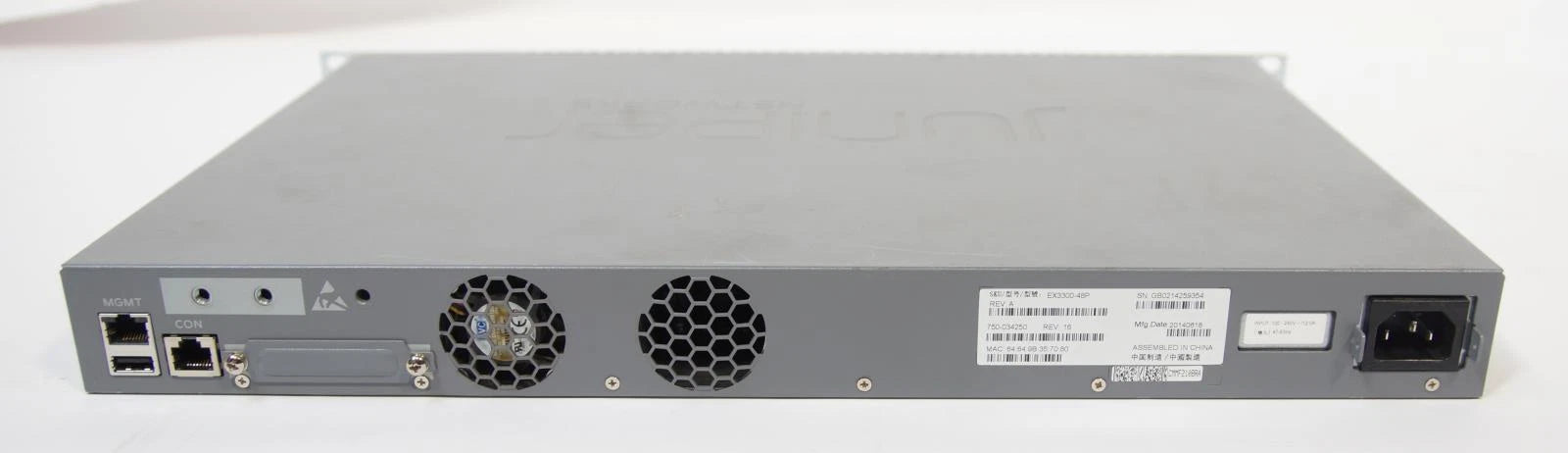 Juniper EX3300-48P 48 Port PoE+ Gigabit Switch