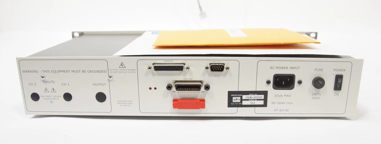 Clarke-Hess Model 2500 Gain Phase Angle Voltmeter