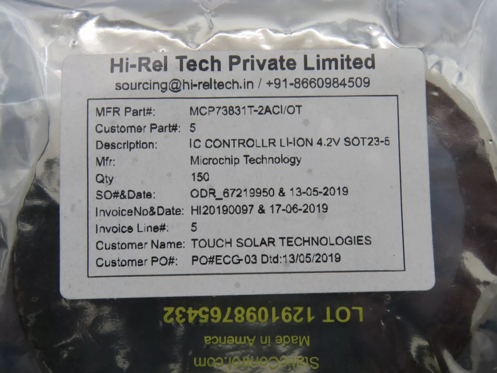Microchip MCP73831T-2ACI IC Controller 2V - NEW INBOX