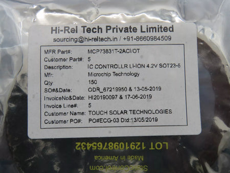 Microchip MCP73831T-2ACI IC Controller 2V - NEW INBOX