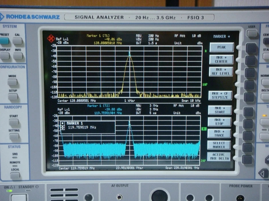Rohde&Schwarz FSIQ3 K10/K11/B4/B5/B8 20Hz-3.5GHz Spectrum Analyzer with TG